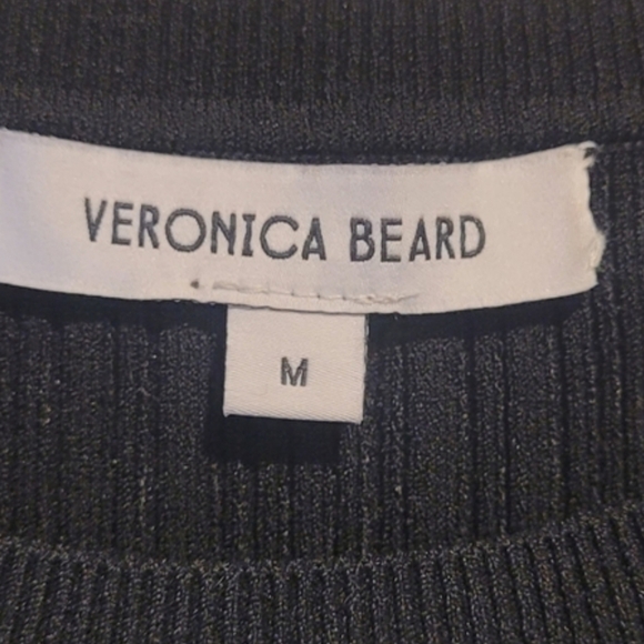 VERONICA BEARD VAUGHN SATIN TRIMMED MIDI DRESS - Picture 5 of 7